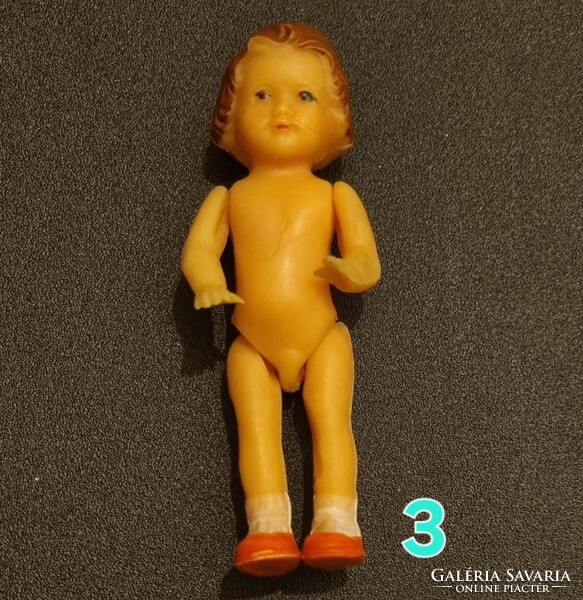 5 darab Vintage kis Ari gumi baba babaházba babaházi baba 8cm kislány