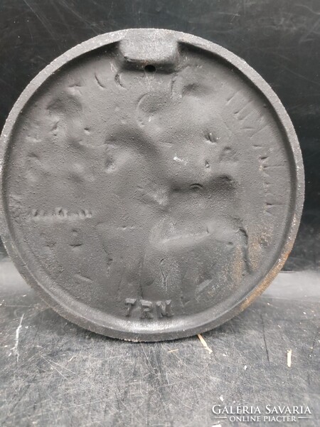 Mária Kint 1559 felirattal ón diszplakett, 13 cm-es átmérőjű. 3261b
