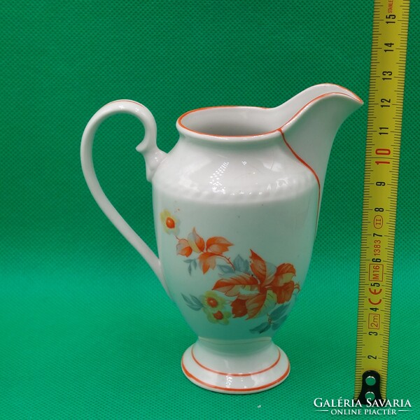 Ritka antik gyűjtői Zsolnay  Iris Porcelán ( Kolozsvár) szecessziós  porcelán  kiöntő az 1940-es éve
