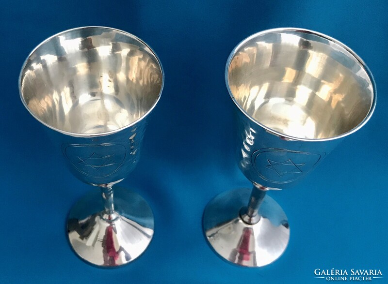 Ezüstözött kiddush kehely