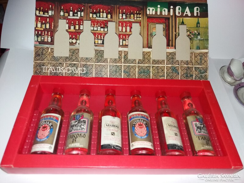 Retro YUGOSZLÁV - TAKOVÓ - MINIBÁR italosgyújtemény szeszes ital válogatás a képek szerint 2.