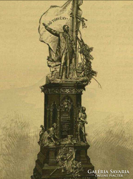 Morelli Gusztáv. Erdötörvény Stróbl Alajos szobra 1893 / Fotó