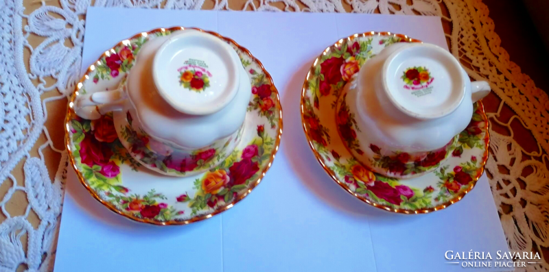 Royal Albert Old Country Roses kávés csésze pár  pótlásnak, vagy reggeli kávézáshoz