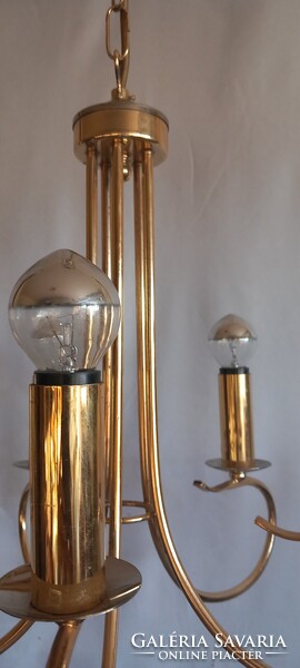 Kolarz réz- króm mennyezeti lámpa ALKUDHATÓ  Hollywood regency