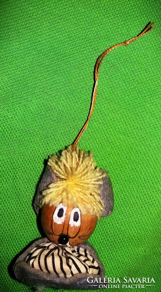 Régi FOKY studió EGÉRMAMA karácsonyfa dísz függelék fa bábú fa figura 7 cm állapot a képek szerint