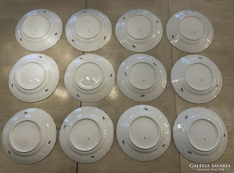 Ó-Herendi Viktória Királynő mintás rokályos étkészlet az 1900-as évek elejéről!Ritkán fellelhető!