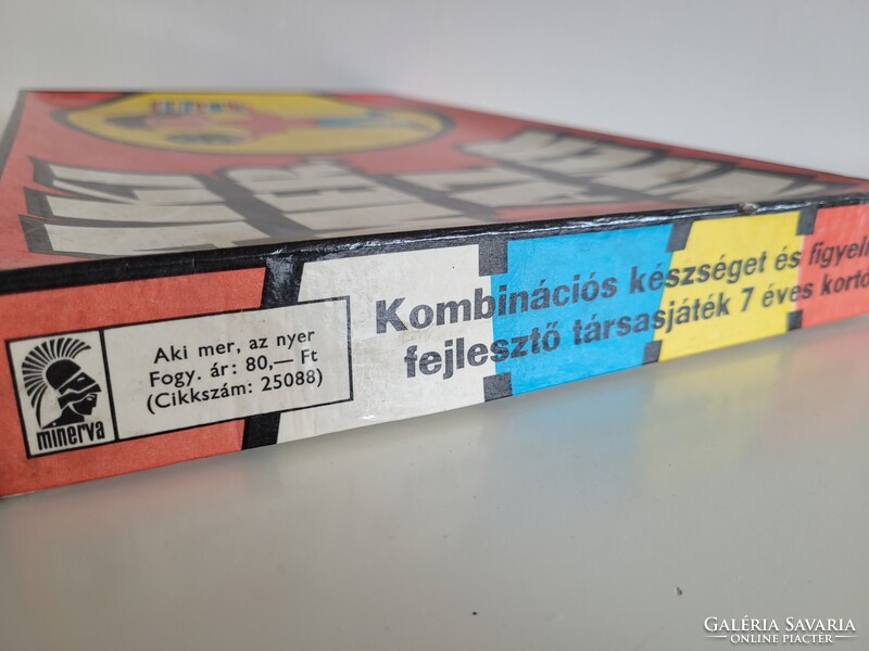 Retro régi játék AKI MER AZ NYER mid century társasjáték Tankó Minerva