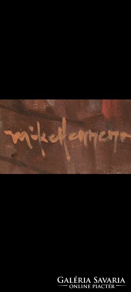 Isztambuli város rész Mike Herrera (XX) Utcán beszélgető emberek