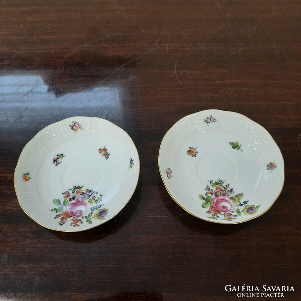 Herendi BHR mintás porcelán kávés csészealj