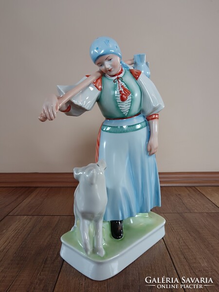 Régi Zsolnay porcelán Sinkó Hazatérő figura