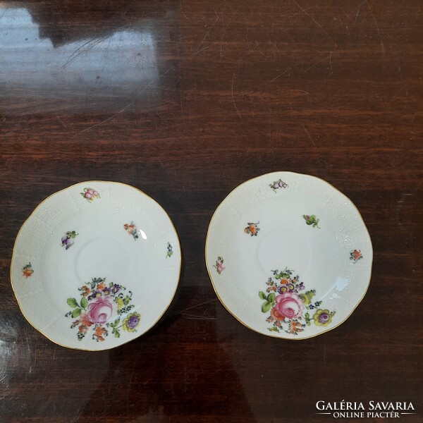 Herendi BHR mintás porcelán kávés csészealj
