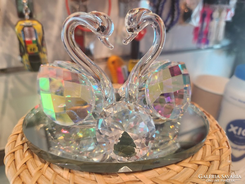 Swarovski? Swan pair