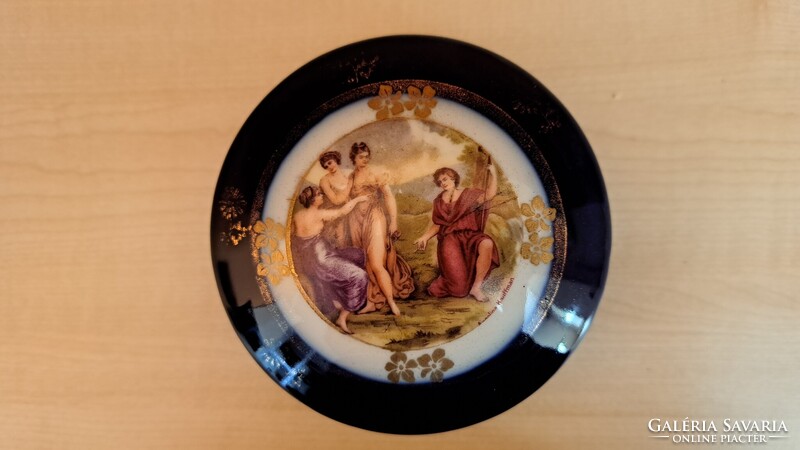 Porcelán ékszertartó, bonbonier