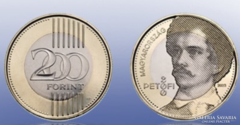 200 Forint Petőfi Sándor  2023 MNB Rolniból Tasakba UNC