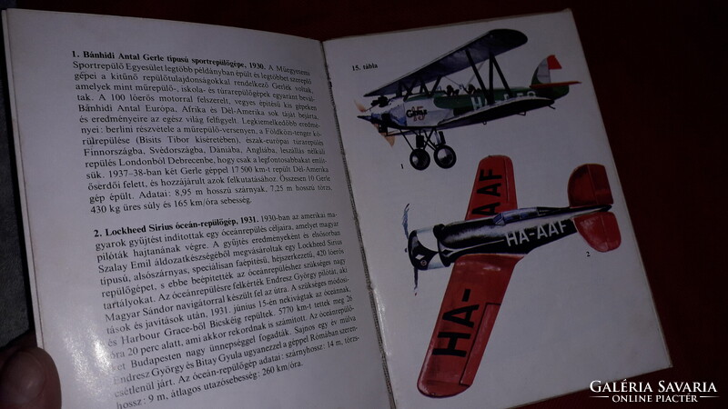 1984. BÚVÁR ZSEBKÖNYV - Kondor Lajos :Léghajók, repülőgépek Kolibri könyvek könyv képek szerint MÓRA