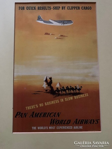 Vintage Pan Am Clipper Poster