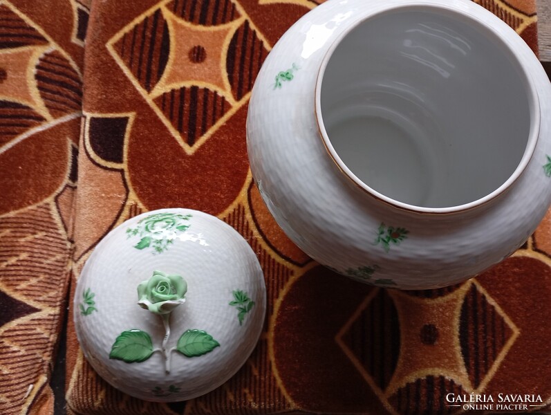 Nanking mintás herendi porcelán bonbonier