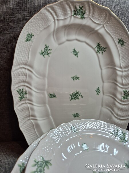 Herendi zöld "PC"(POMMIER CHINOIS) mintás 6 személyes étkészlet