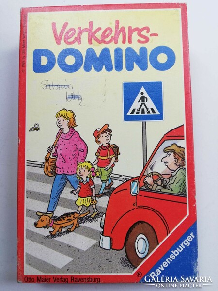 Retro közlekedési domino társasjáték 1992-es