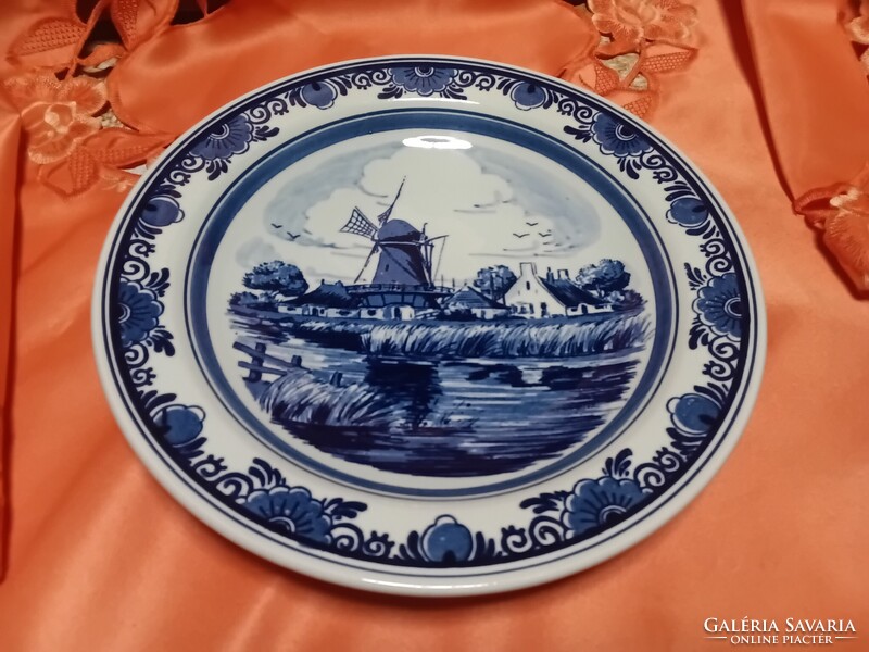 Holland  Delfts  , Heineken  porcelán  dísztányér