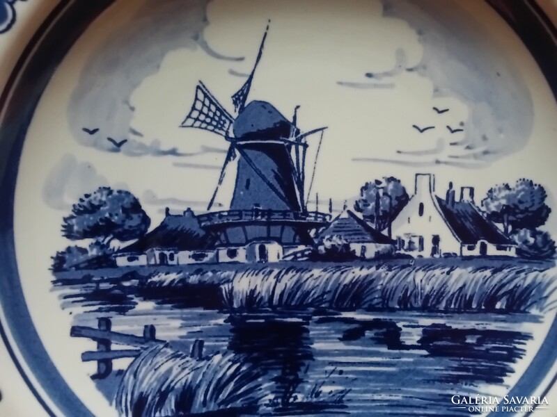 Holland  Delfts  , Heineken  porcelán  dísztányér