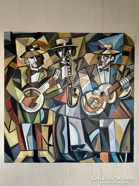 Elena Khmeleva olajfestmény 80cm x 80cm