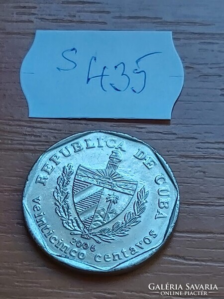KUBA 25 CENTAVOS 2006 Nikkellel borított acél, Assisi Szent Ferenc templom  S435