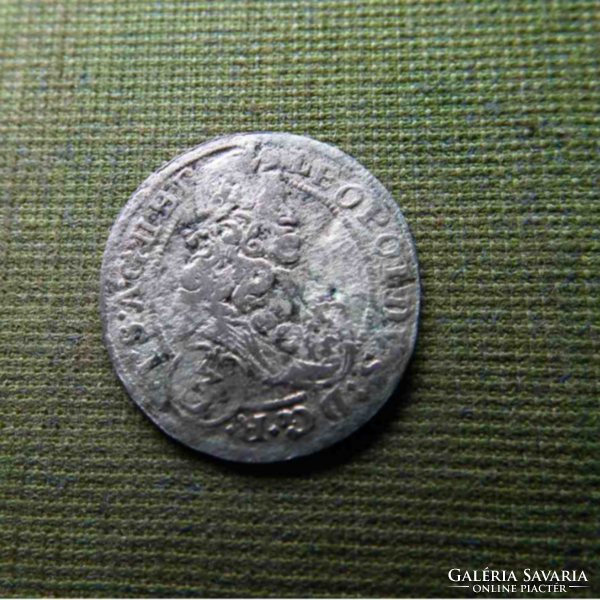 1698.  Lipót 3 krajcár ezüst.