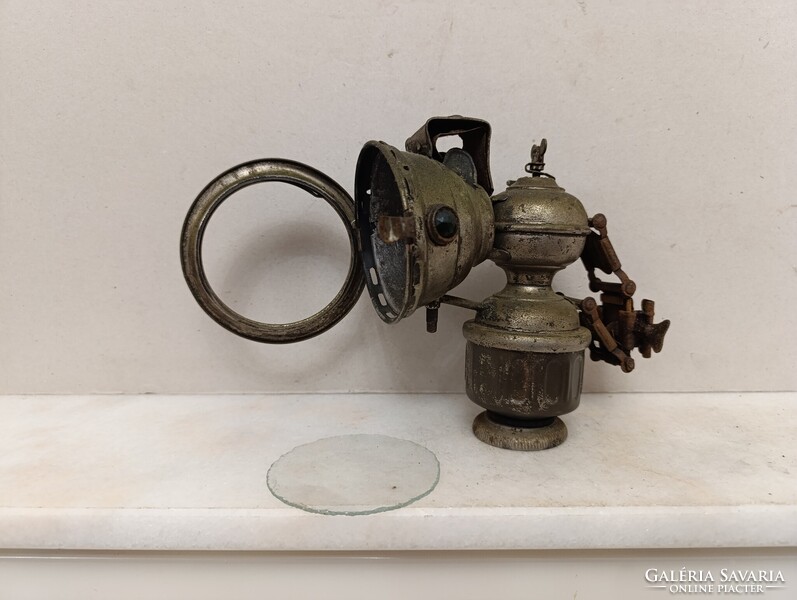 Antik bicikli lámpa Alte Fahrradlampe Bicycle Lamp karbid kerékpár gyűjtemény felújítandó 836 1569