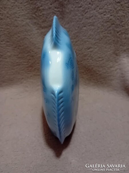 2501/7 Aquincum porcelán art deco aquazur mázas hal figura