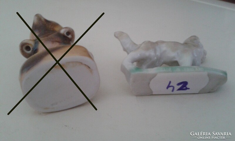 Mini porcelán kutyus és maci (Maci eladva)