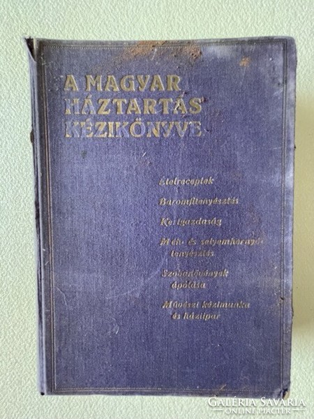 A magyar háztartás kézikönyve RITKA ANTIK könyv