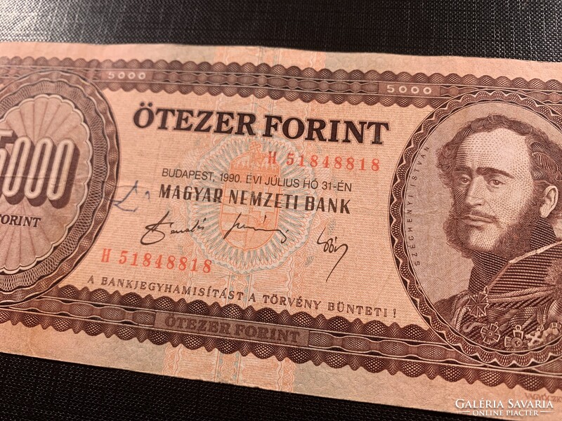 ***  1990 "H" 5000 forintos ***
