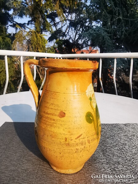ANTIK VIRÁGOS MEZŐTÚRI KÖCSÖG, 22 cm, O