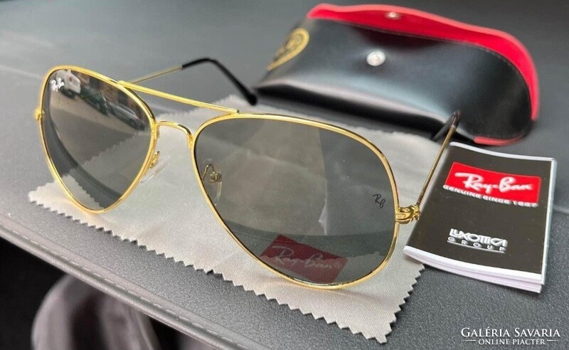 RAY BAN AVIATOR NAPSZEMÜVEG TOKKAL, KENDŐVEL,ÚJ!