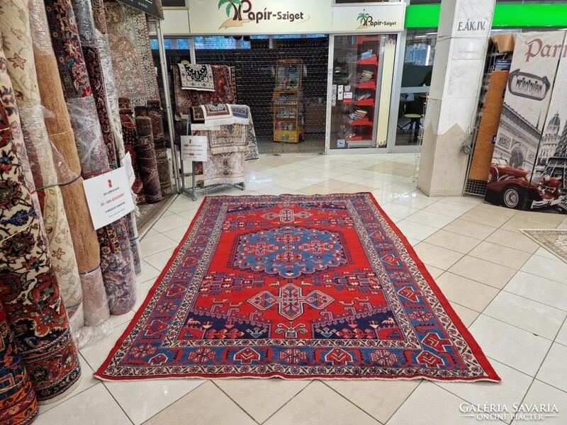 Iráni viss-hamadan 215x320 kézi csomózású gyapjú perzsa szőnyeg FF120