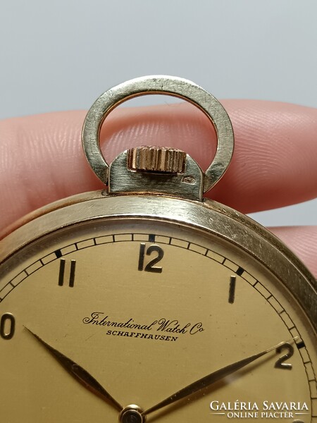 1922 IWC Schaffhausen 14K Arany Zsebóra GYÖNYÖRŰ ÁLLAPOTBAN SZÉPEN JÁR!!!
