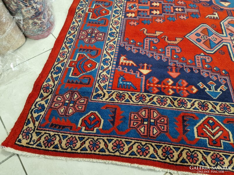 Iráni viss-hamadan 215x320 kézi csomózású gyapjú perzsa szőnyeg FF120