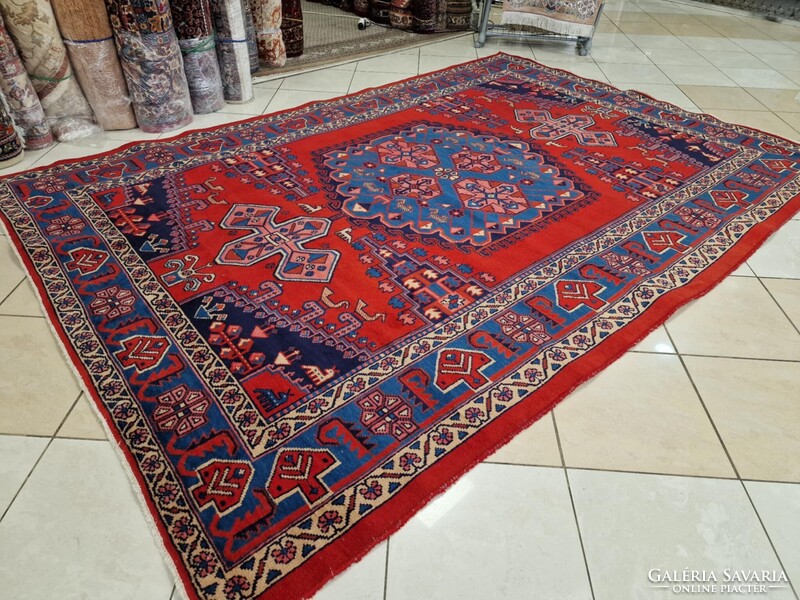 Iráni viss-hamadan 215x320 kézi csomózású gyapjú perzsa szőnyeg FF120