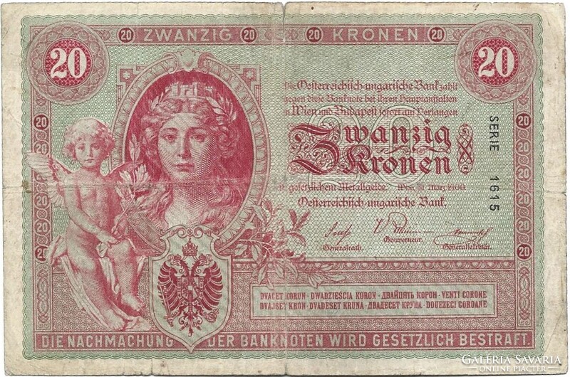 20 korona 1900 Eredeti tartás Ritka 1.