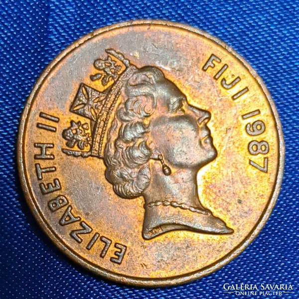 1987. FIJI FIDZSI SZIGETEK 2 Cent (614)