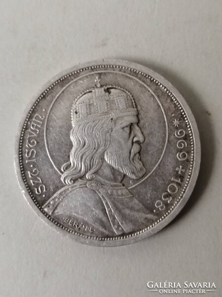 SZENT ISTVÁN 5 PENGŐ 1938
