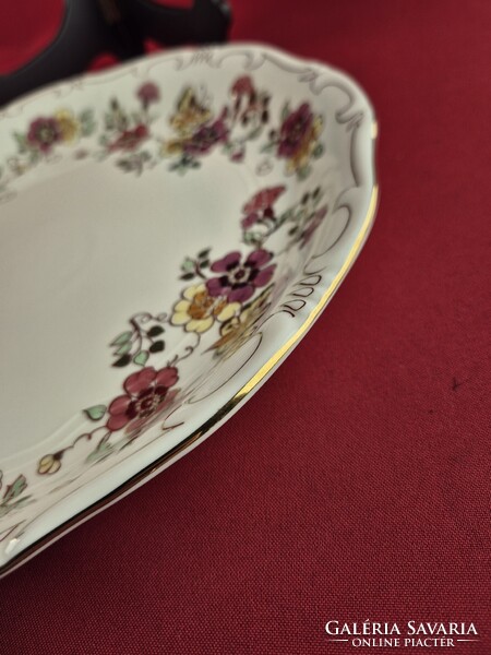 Zsolnay pillangó mintás kerek sültes tál #3