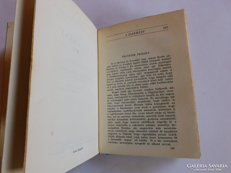 Antik könyv Beck Ö. Fülöp plakettel - Emile Zola: A zsákmámy