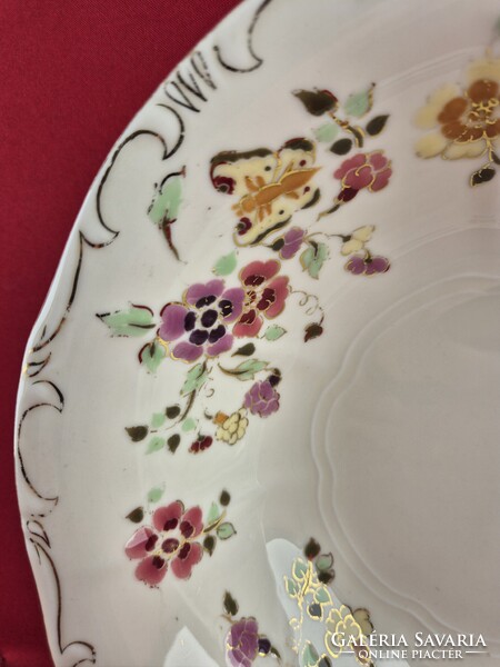 Zsolnay pillangó mintás salátás/kompótos tál