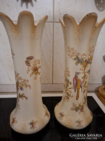 2 db vintage Crown Ducal angol porcelán váza