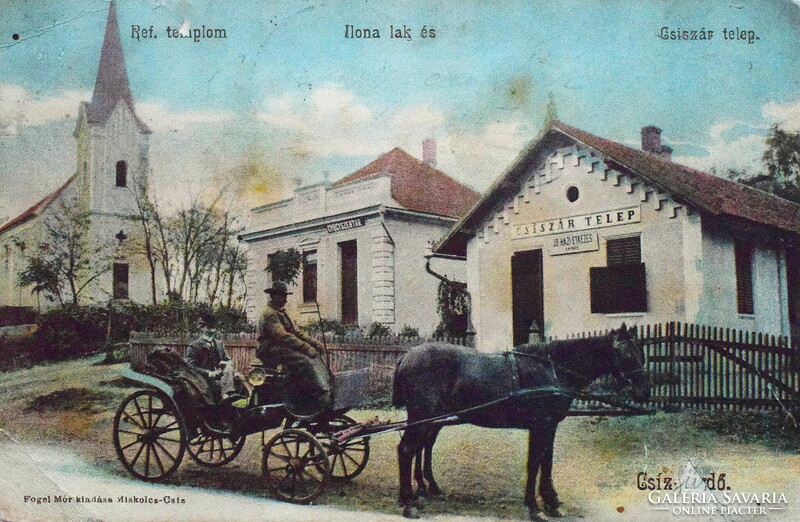 Csízfürdő -Ilona lak ,  Csiszár telep , gyógyszertár   Fogel Mór kiadása, Miskolcz-Csíz 1904