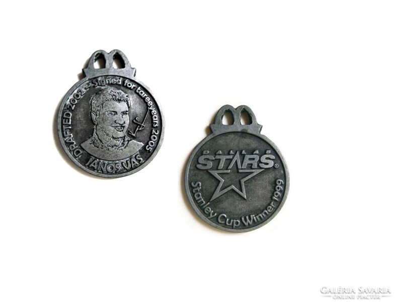 Dallas stars Stanley Cup Winner 1999 Vas János emlékérem lázsiás