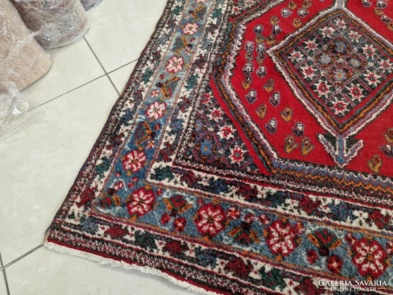 Hamadan motívumos 197x290 kézi gyapjú perzsa szőnyeg BFZ813