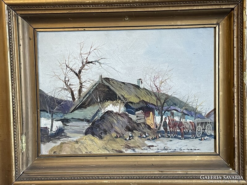 Németh György - Istállónál..